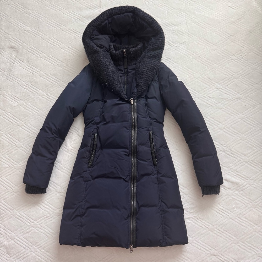 MACKAGE Women's Navy Hooded Down Puffer Coat
